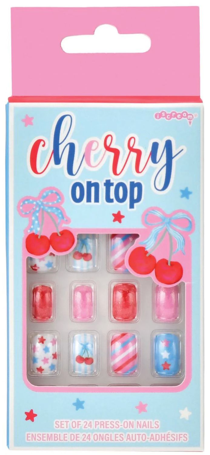 cherry on top press on nails