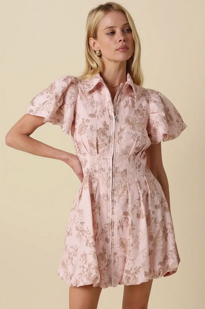 delaney floral bubble dress