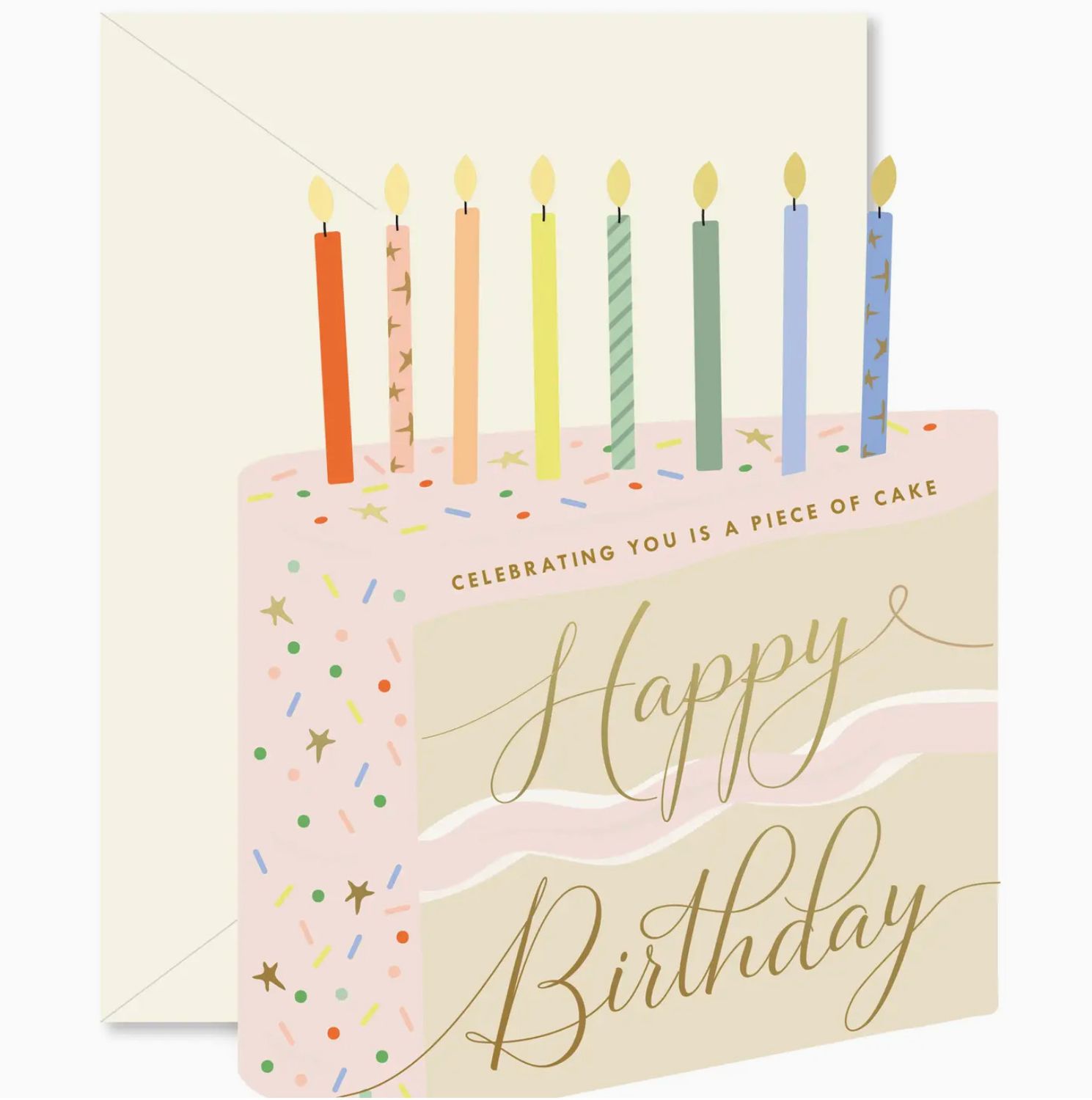 piece of birthday cake card