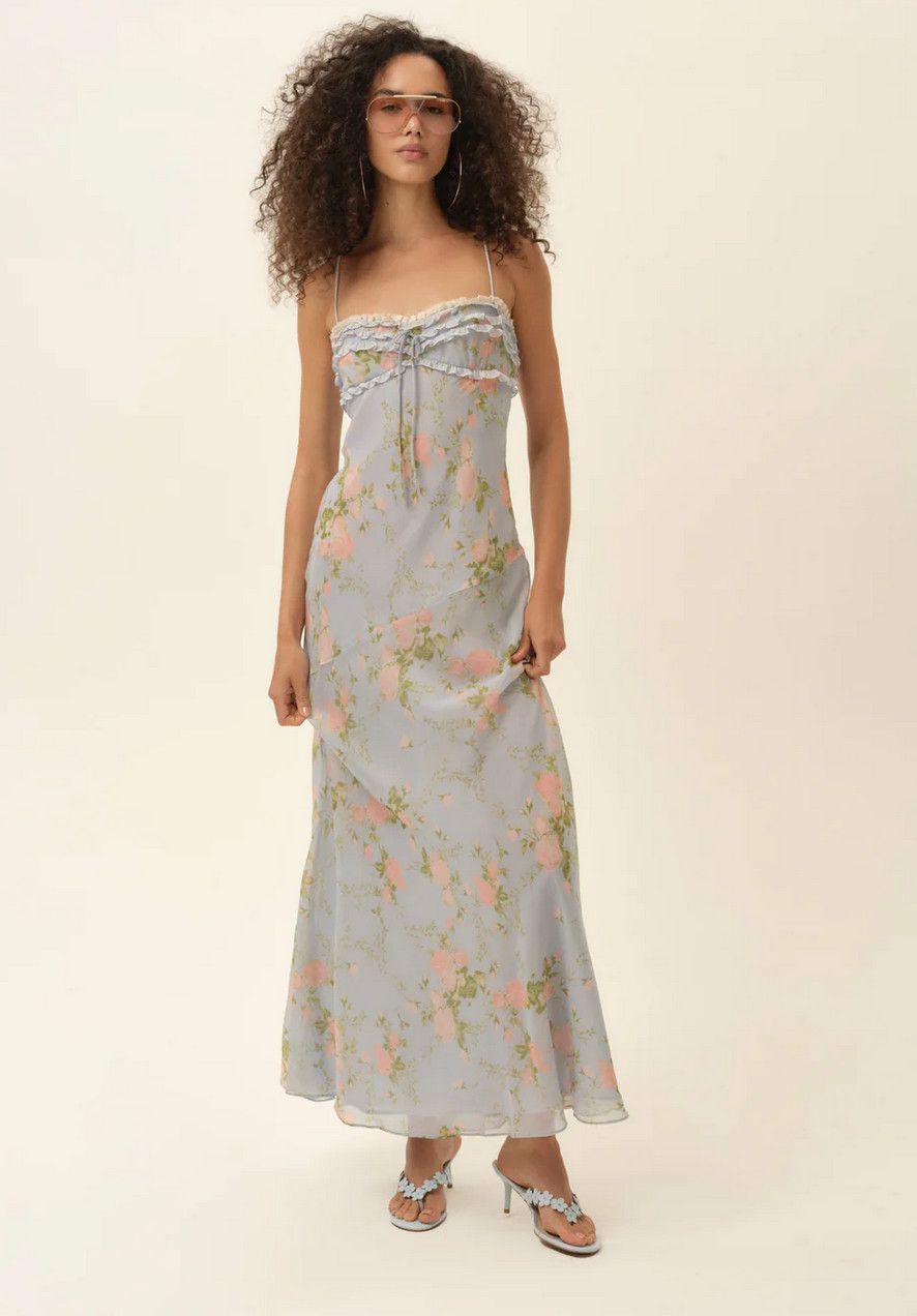 natalie maxi dress- blue