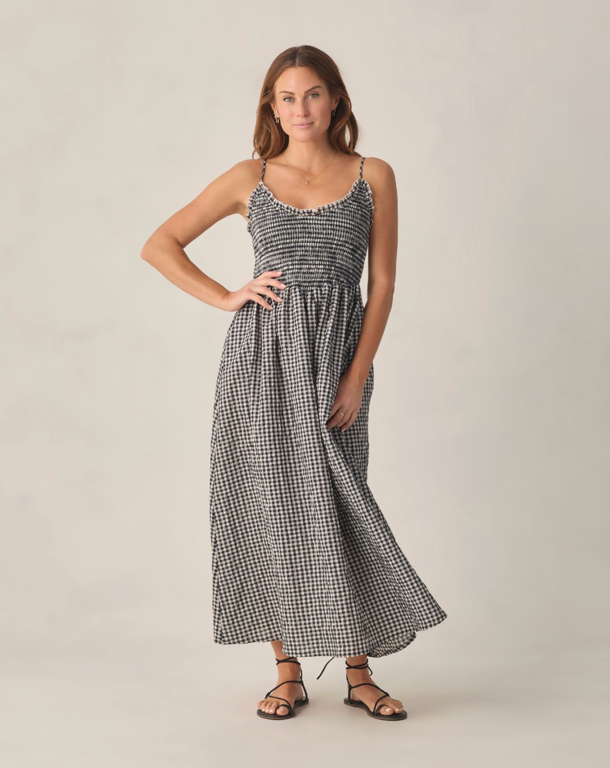 WOMEN'S CHRISSY DRESS BLACK CHECK