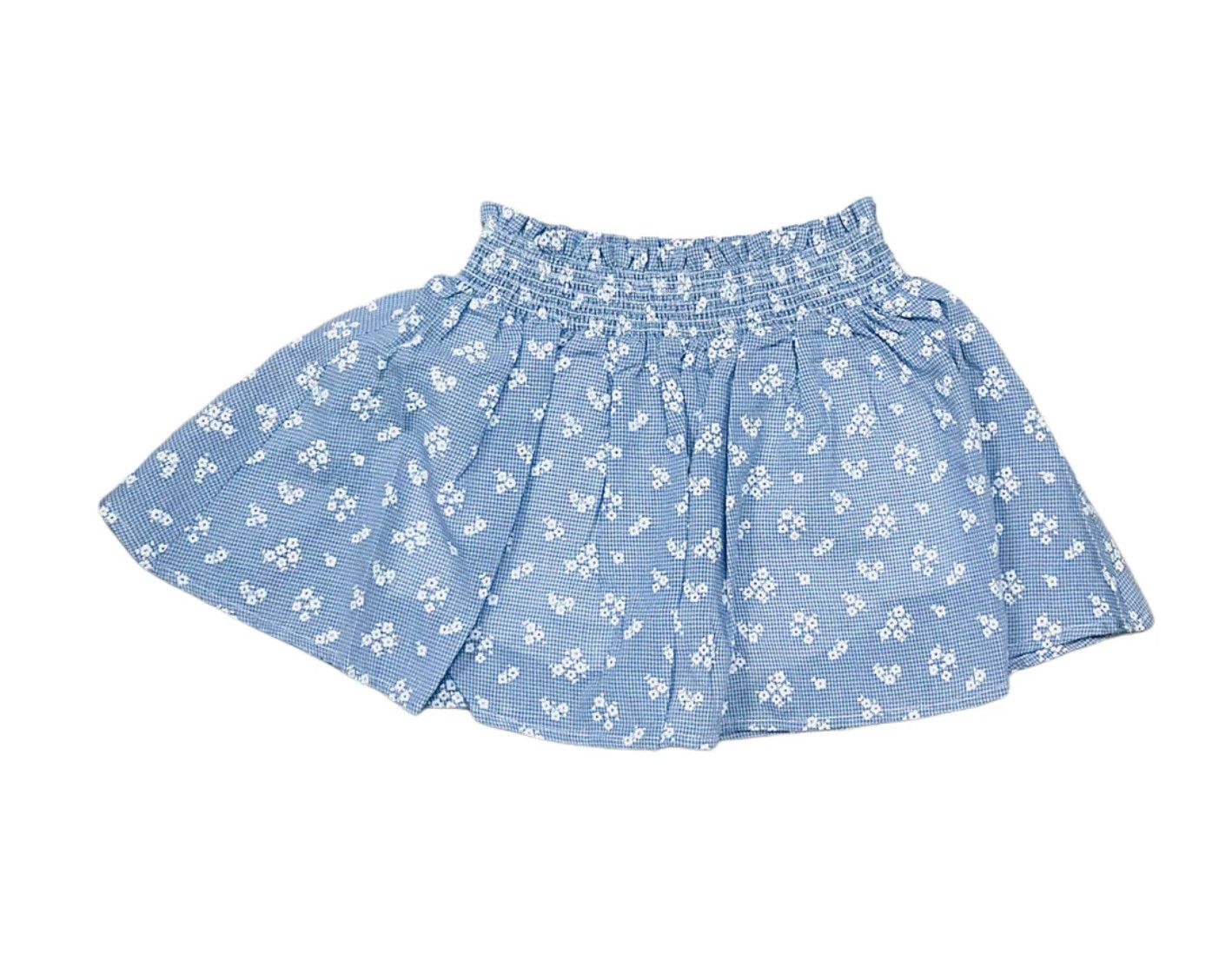 floral ditsy skort- navy combo