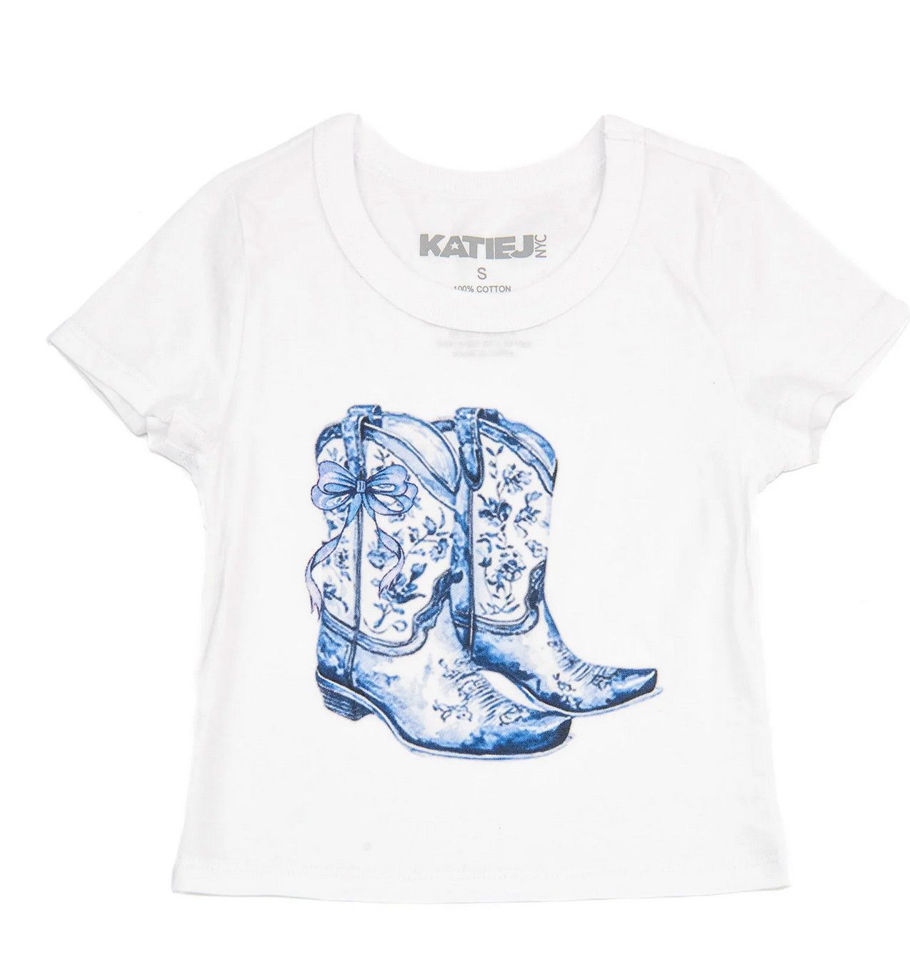 bow boots tee