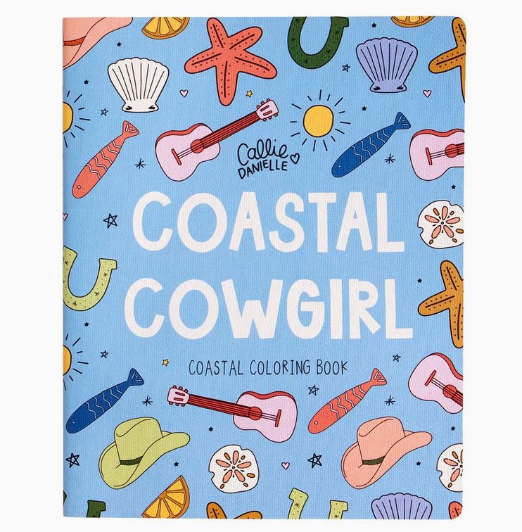 Coastal Cowgirl coloring book