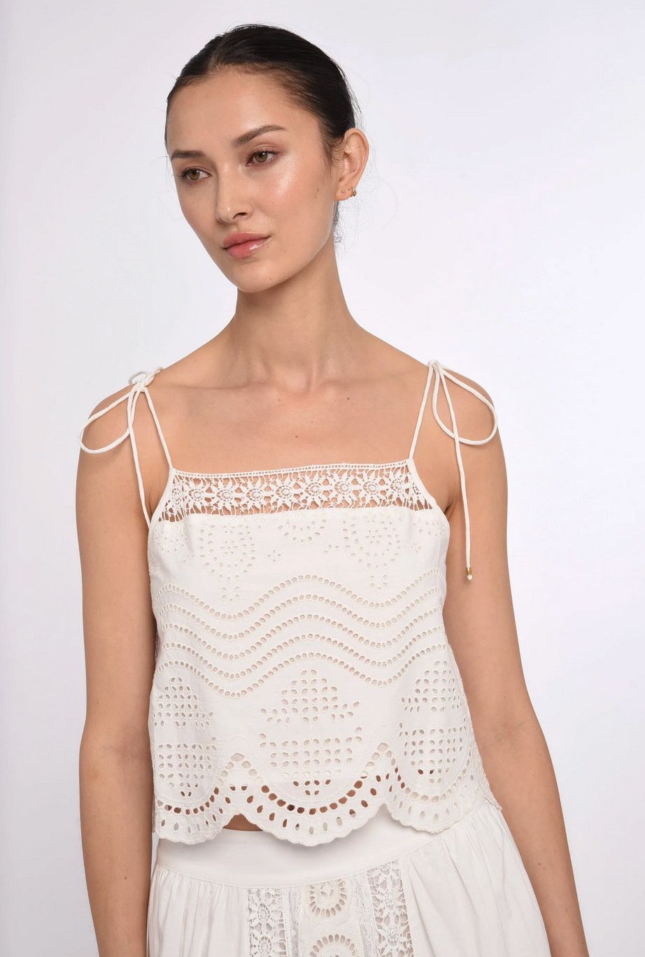 ellie cami top- bright white