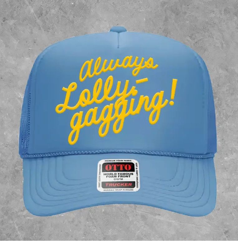 always lollygagging hat- cobalt