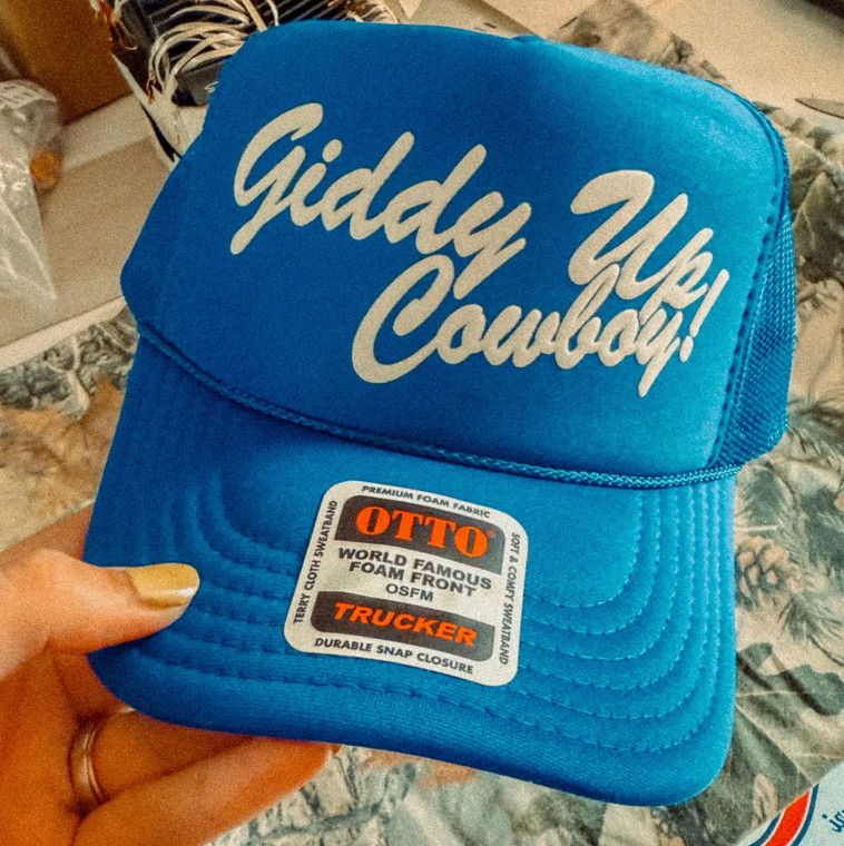 giddy up cowboy! hat- royal