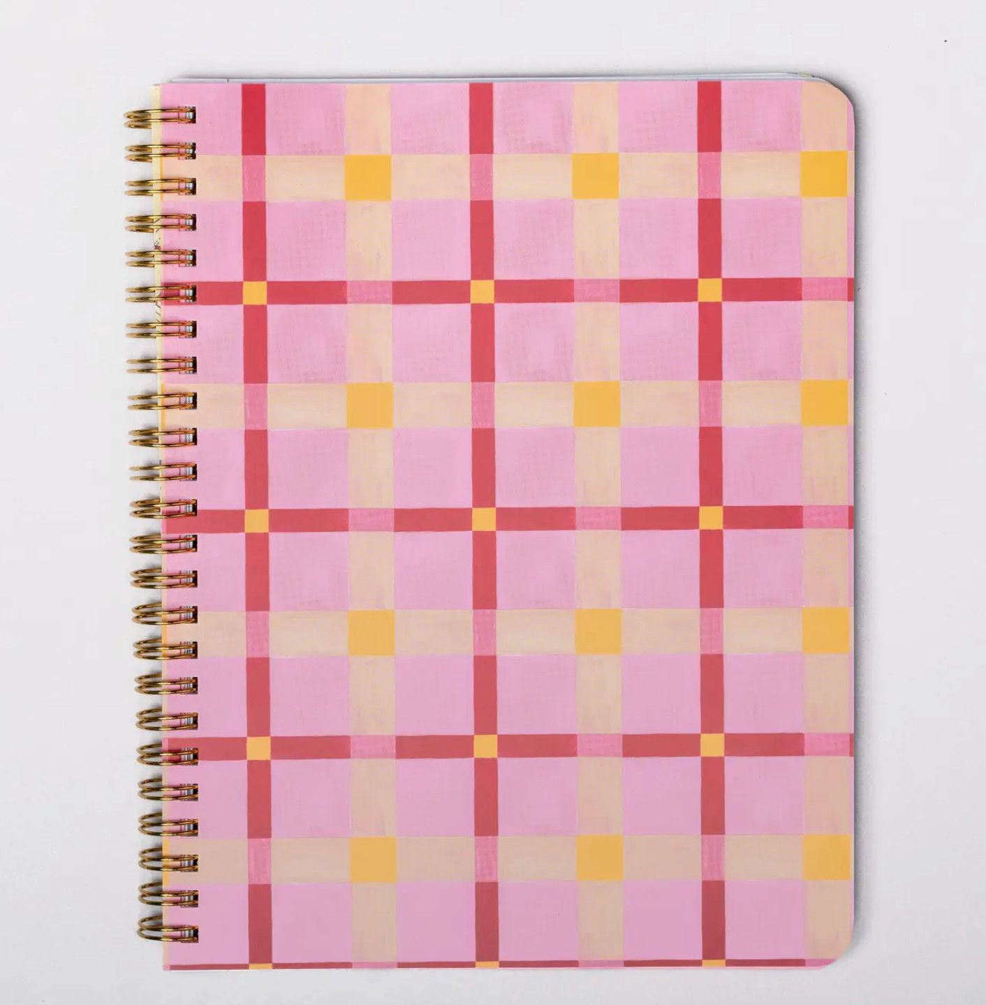 rough draft mini, pink plaid