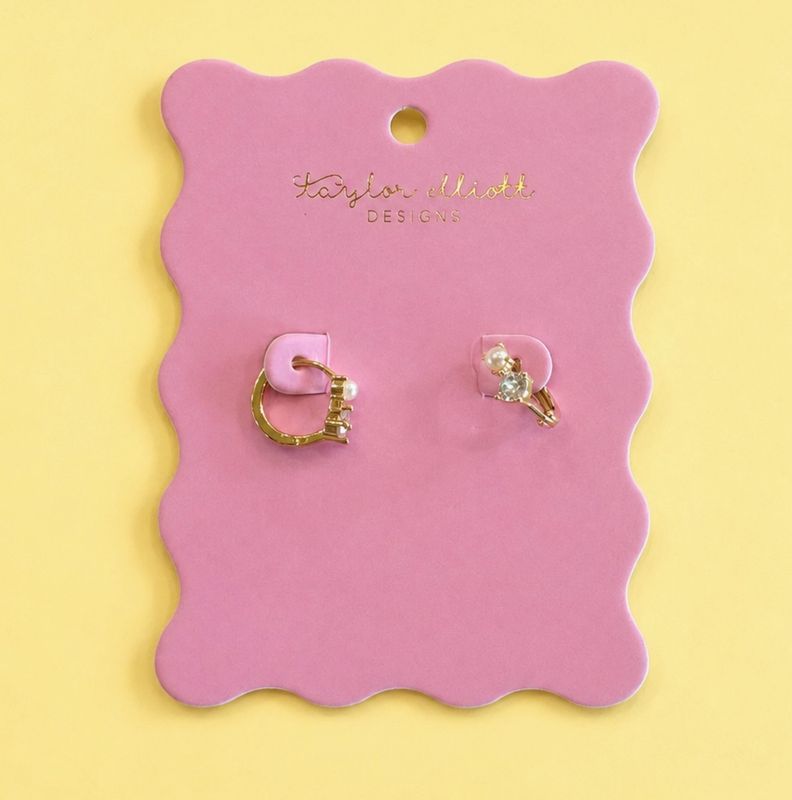 dara huggies- crystals &amp; pearl