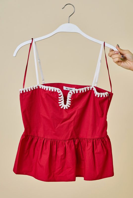 peplum game day top