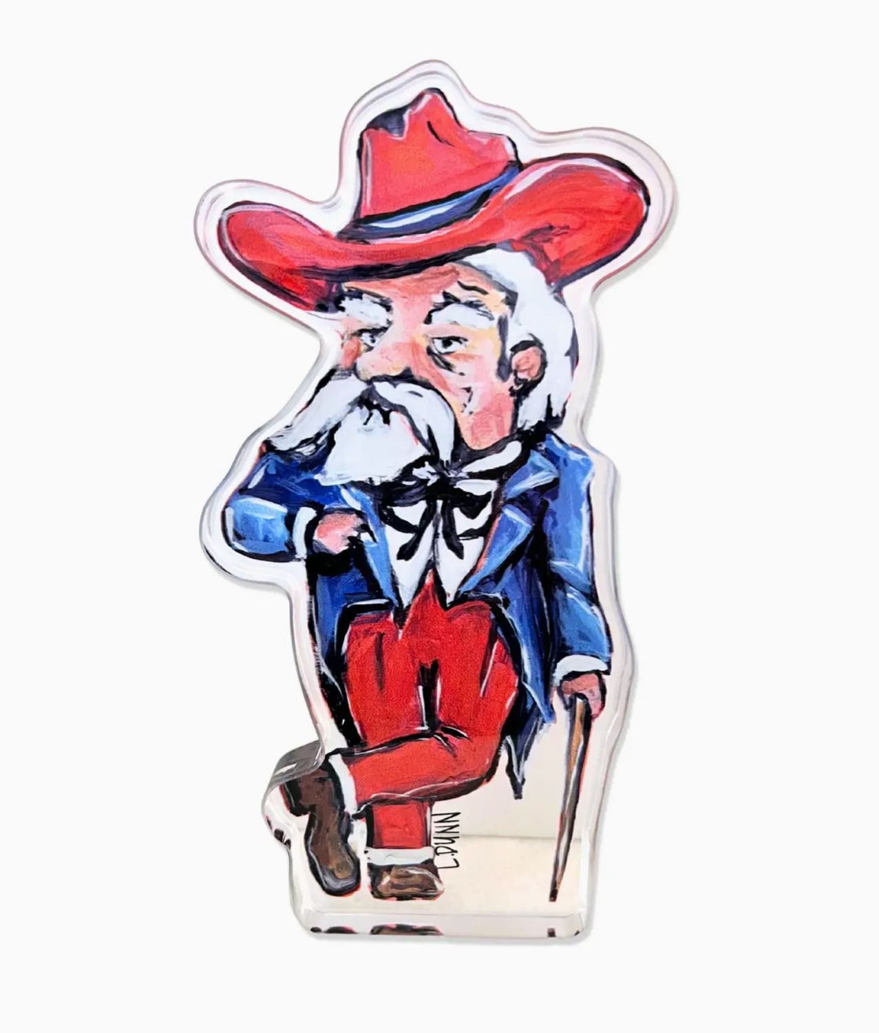 ole miss acrylic- bitty