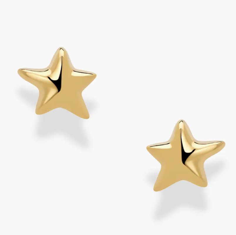 libbie puffy star studs