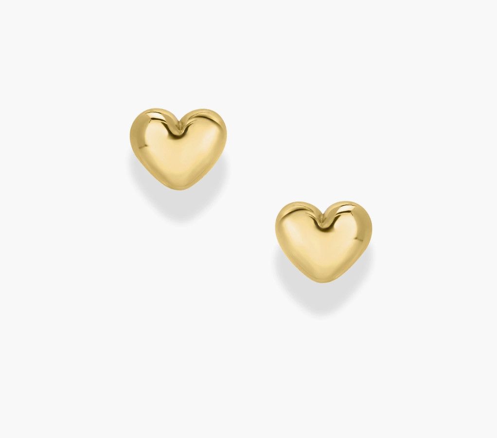 charlotte mini heart studs