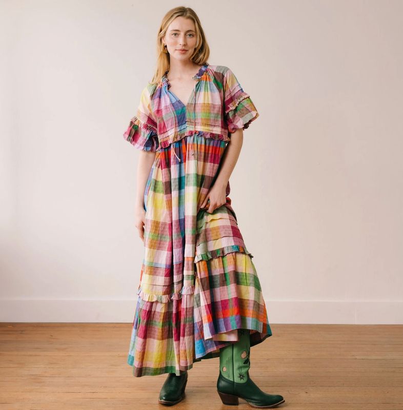 charlotte dress- harbor plaid