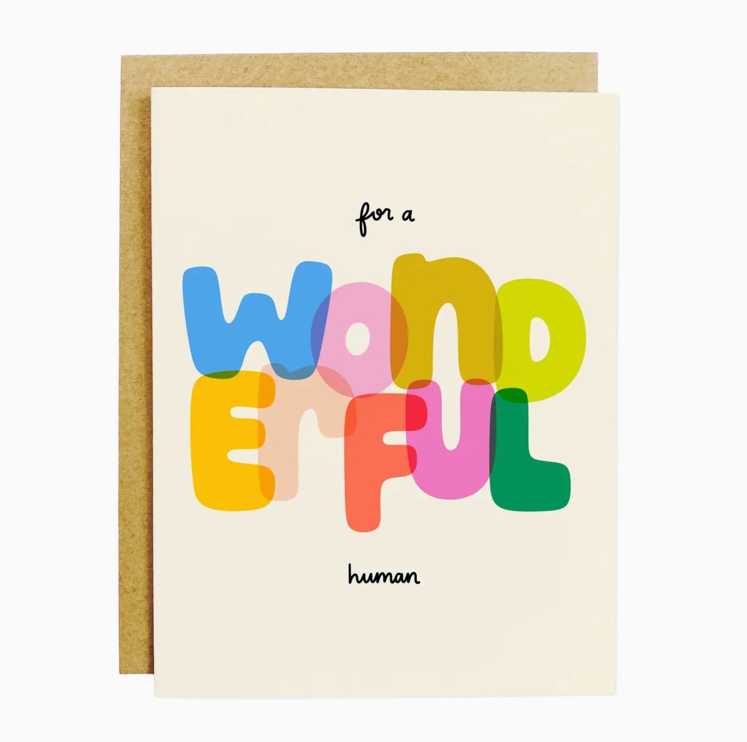 wonderful human card