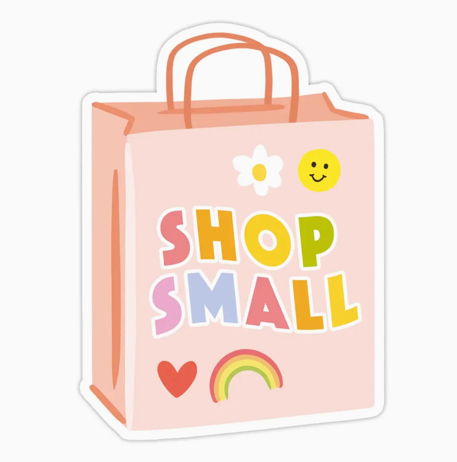 shop small bag sticker