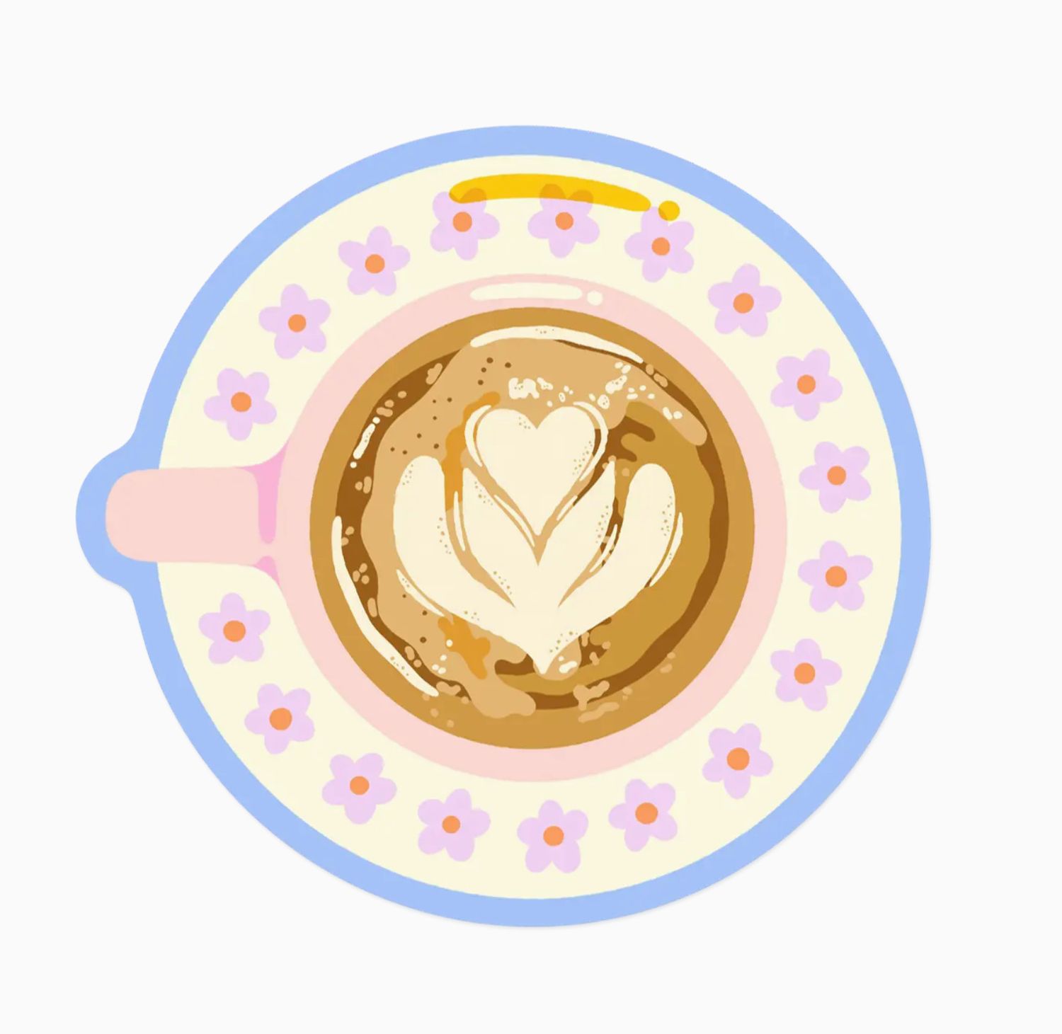 heart espresso stickers