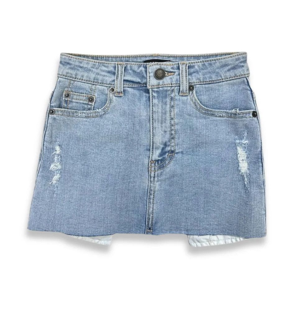 miami skirt- light wash