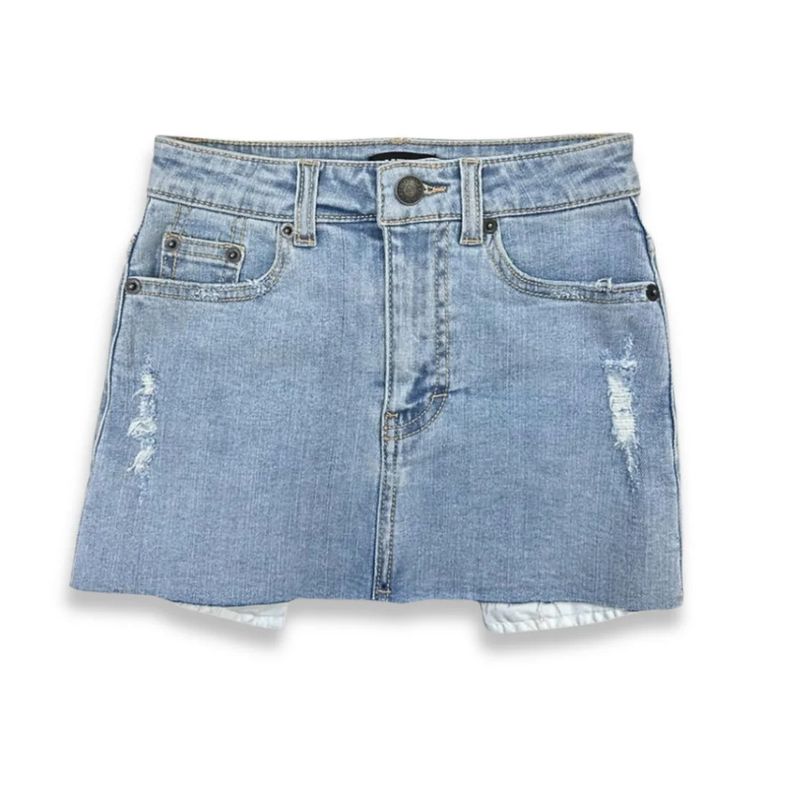 miami skirt- light wash