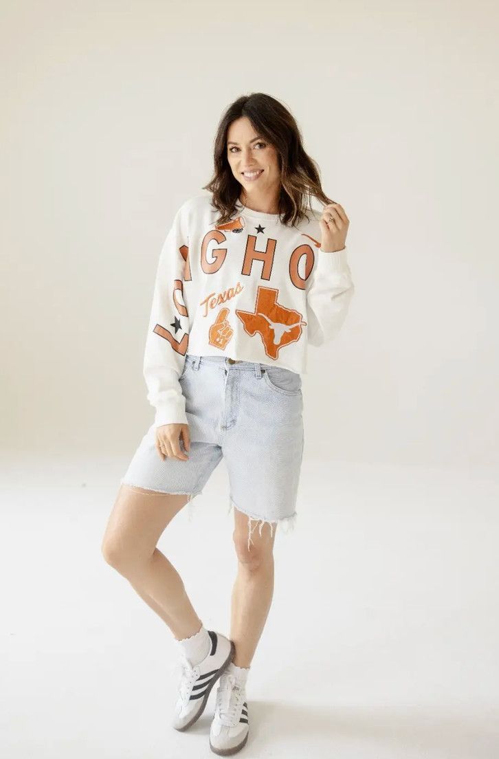 patched up sweatshirt- texas