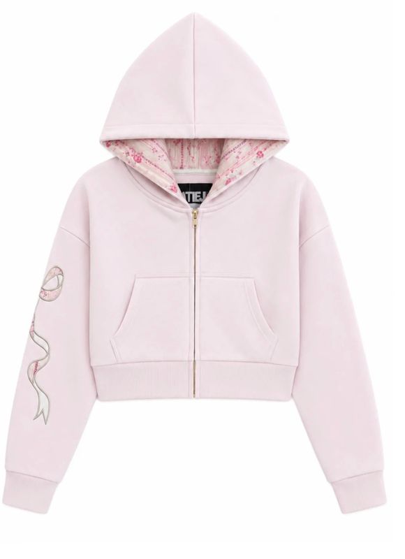 dylan bow zip hoodie