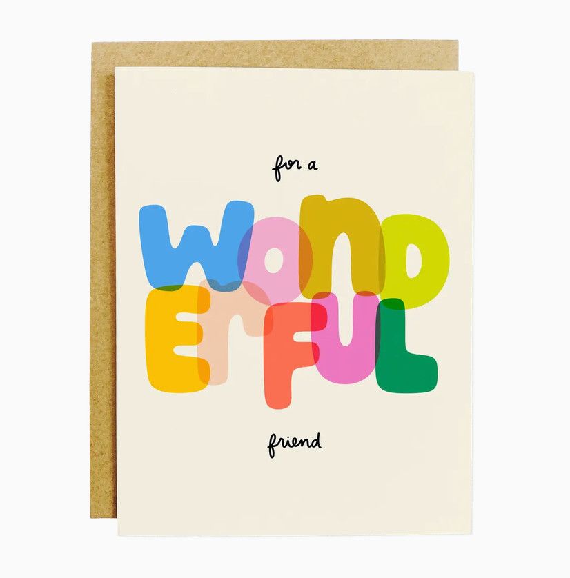 wonderful friend card