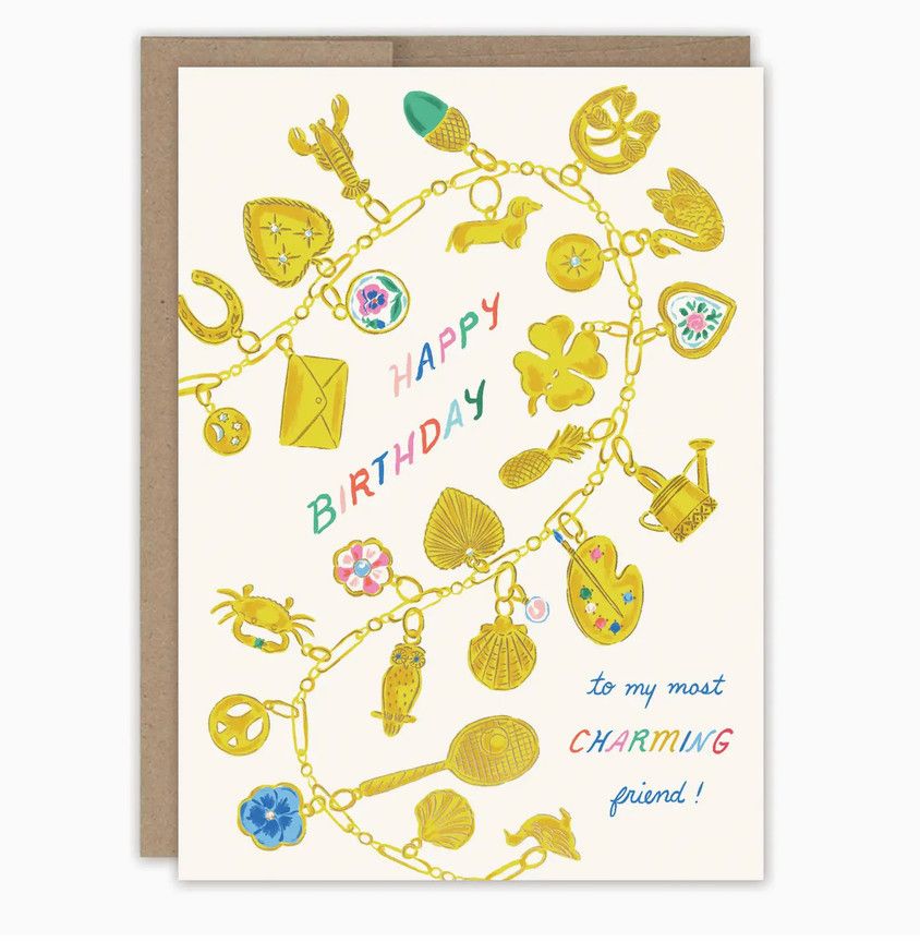 charm bracelet birthday card