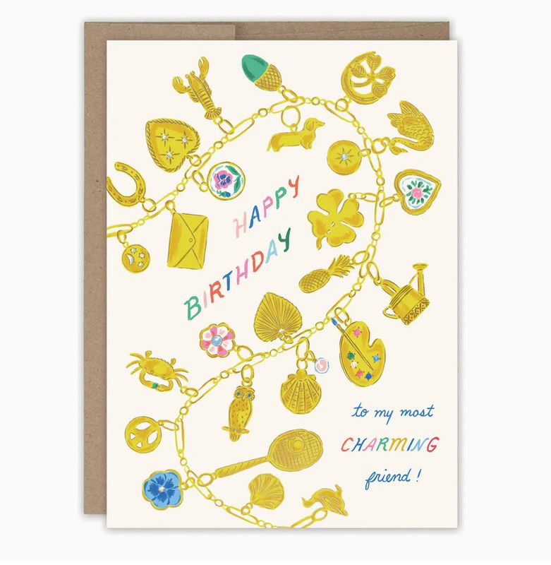 charm bracelet birthday card