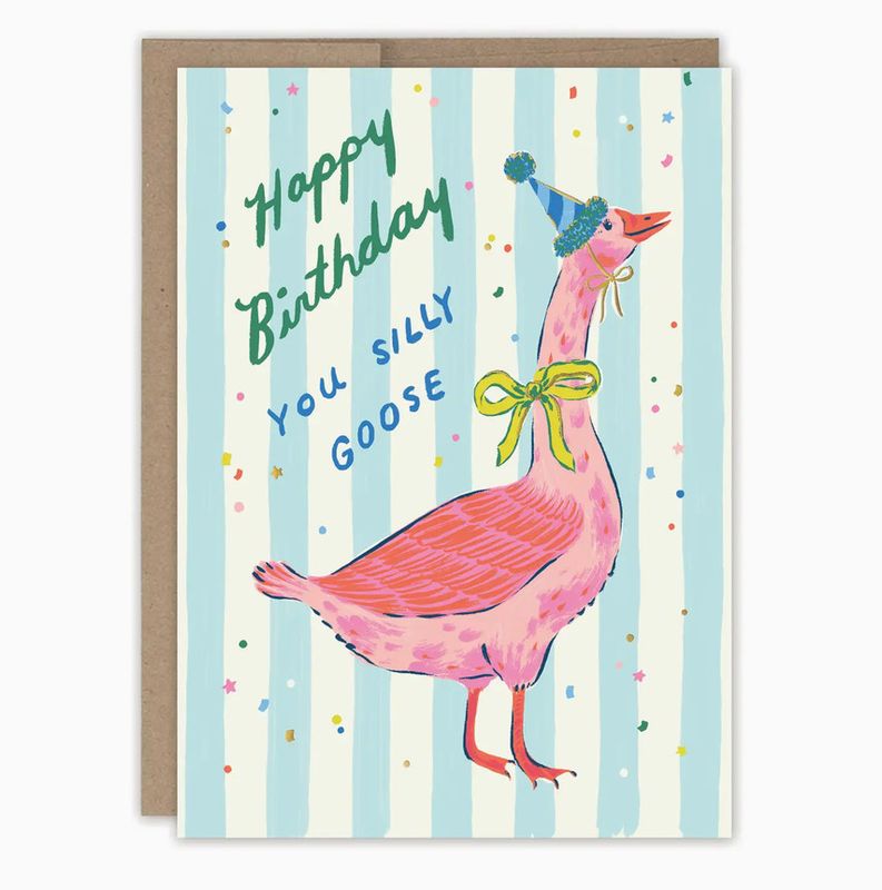 silly goose birthday card