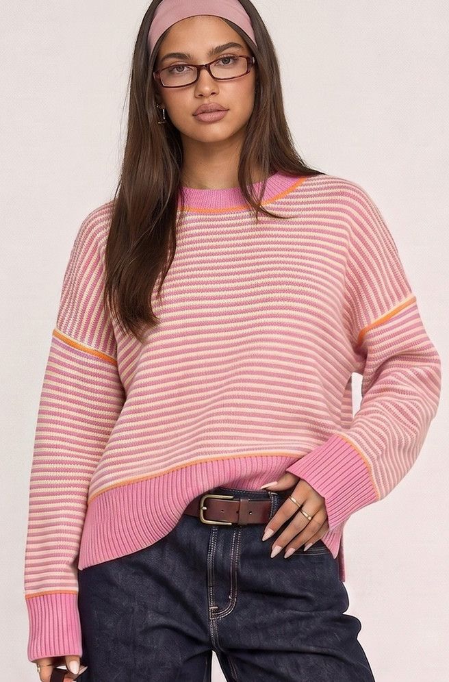 bright stripes sweater