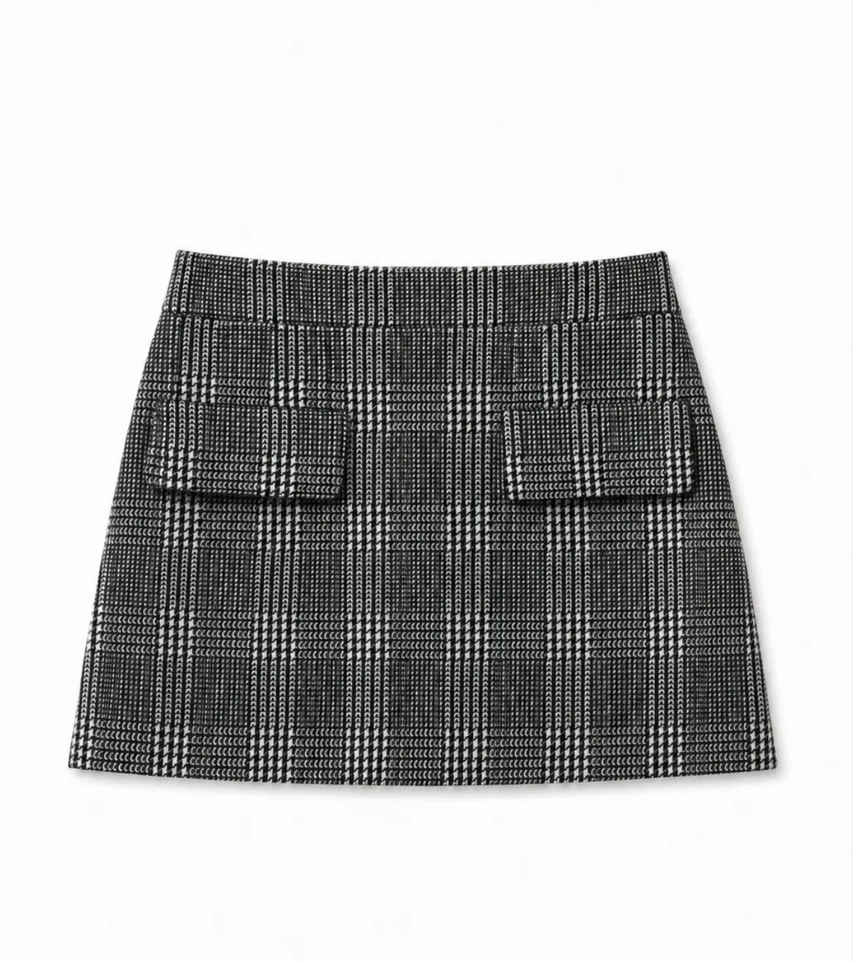 sara soft plaid mini skirt