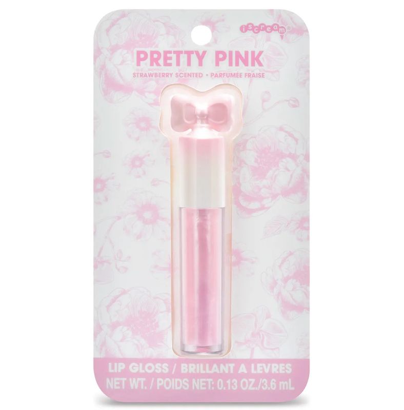 pretty pink lip gloss