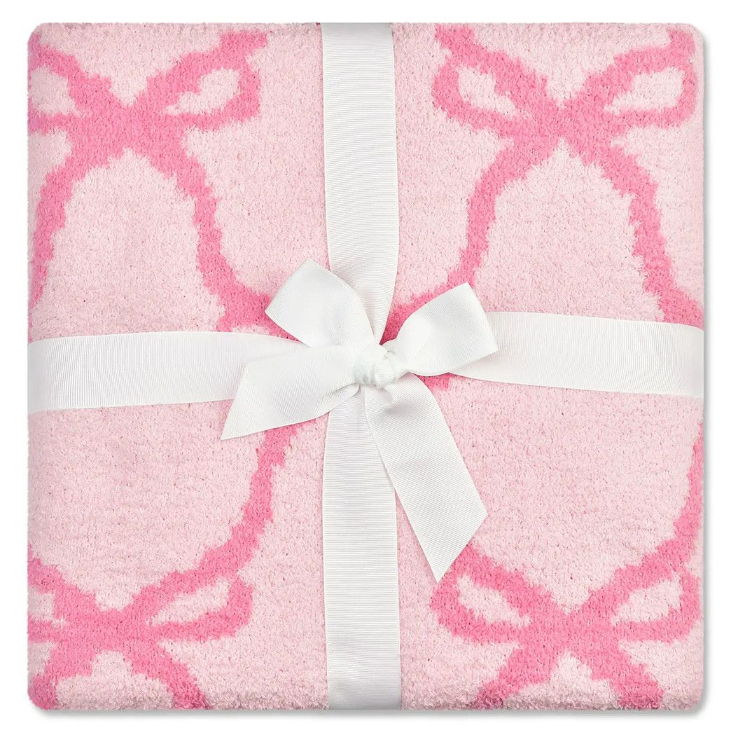 sweet trellis bow cozy blanket