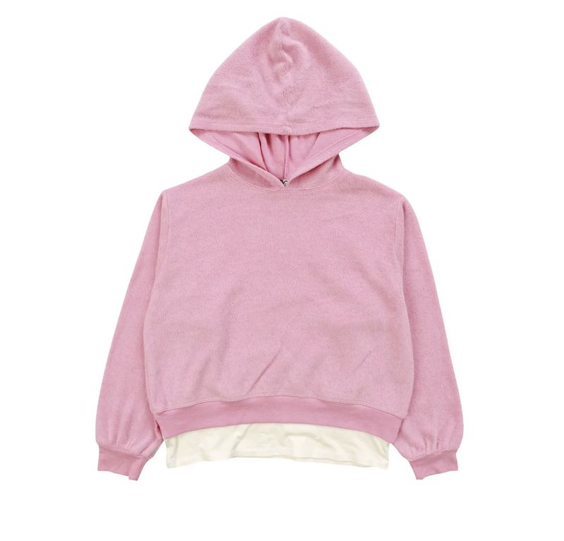 hoodie with contrast tee