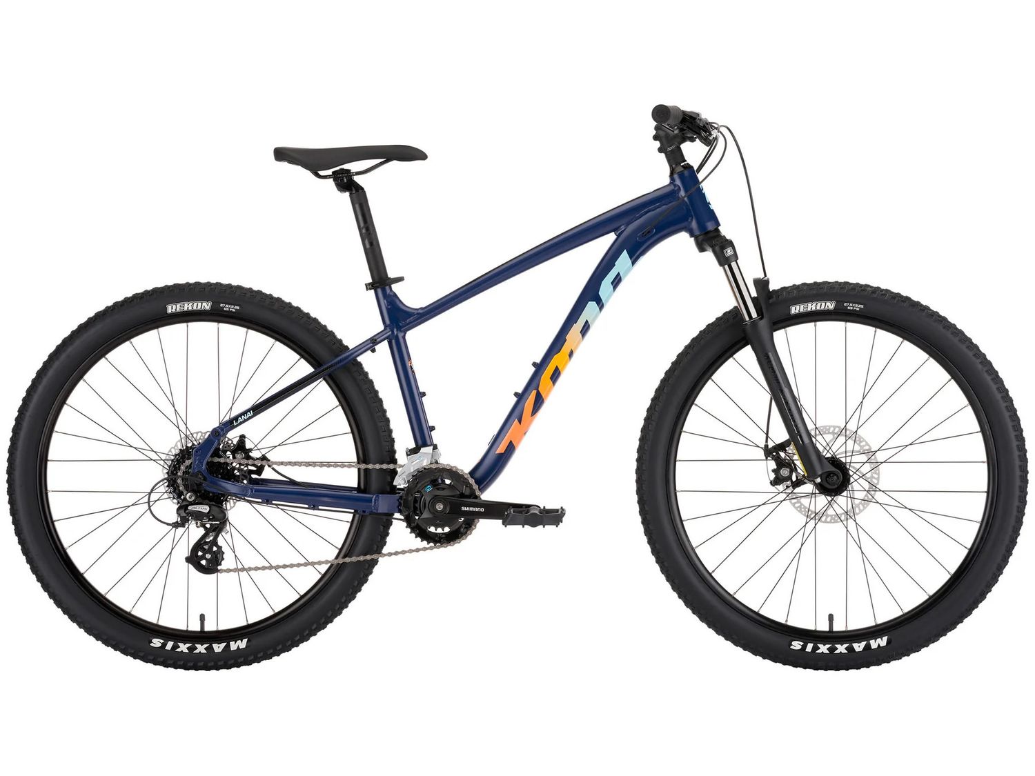 Kona Lana&#39;I (27.5&quot;) Satin Midnight  w/ Gloss Tropicana Fade Decals Small