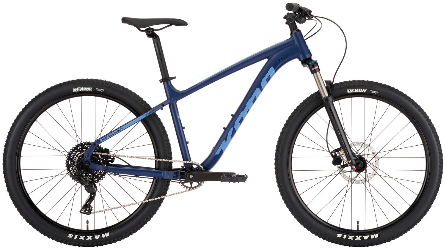 Kona Fire Mountain Matte Midnight w/ Blue-Grey Decals Medium