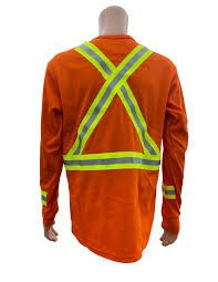 120605 T-SHIRT ORANGE LONG SLEEVE LARGE