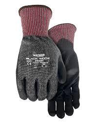 384-M GLOVES, STEALTH BLACK WIDOW ANSI A6