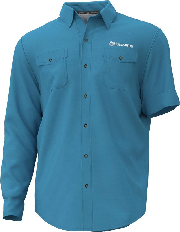 529-67-80-62 SHIRT, HUS GADDA FISHING BLUE XX-LARGE