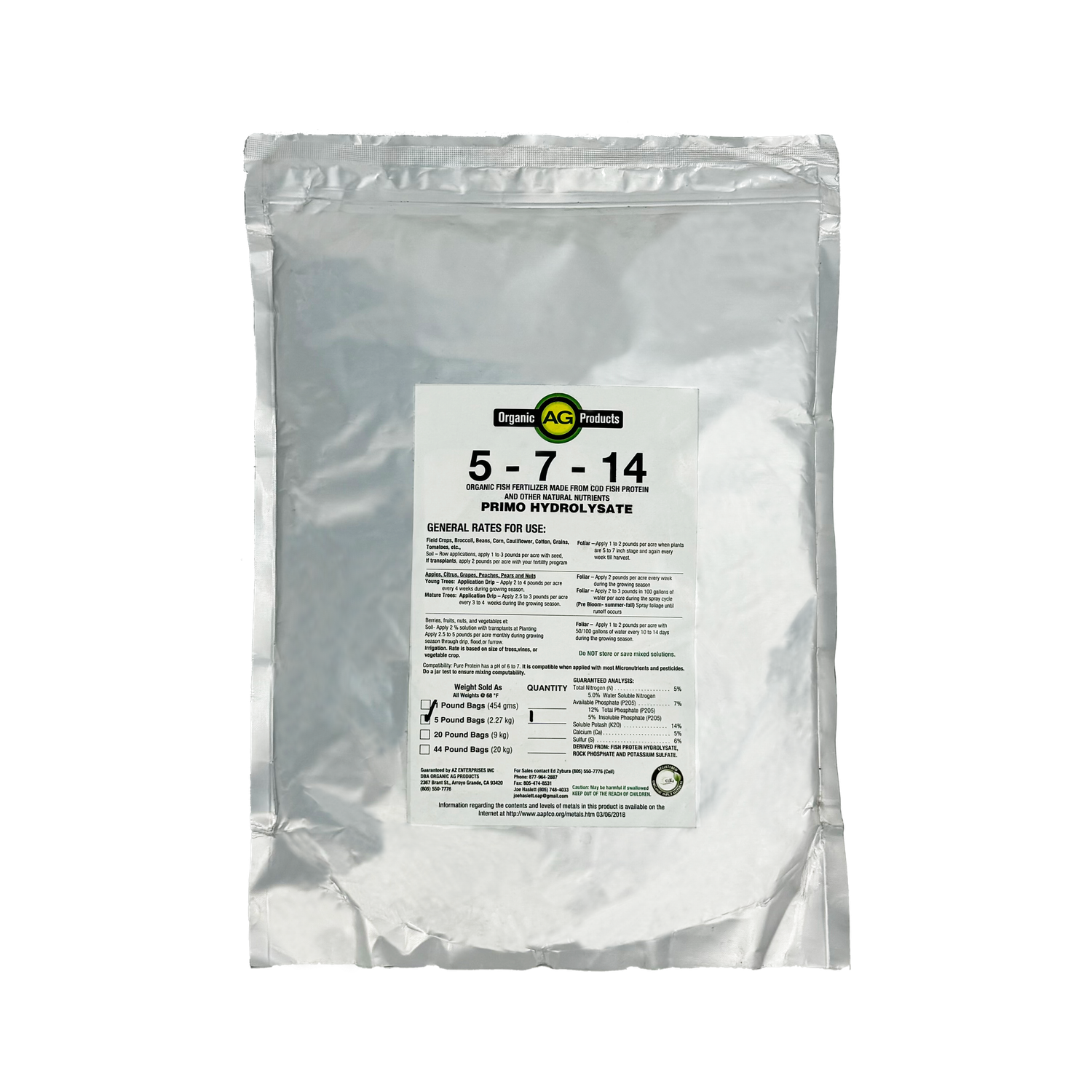 Primo Hydrolysate, Size: 5 lb