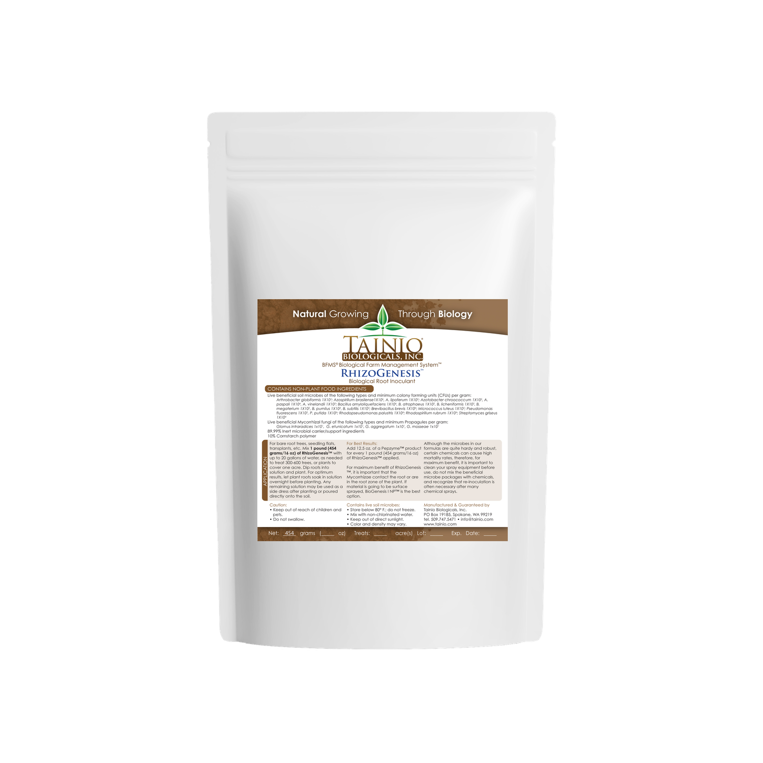 RhizoGenesis, Size: 454 g
