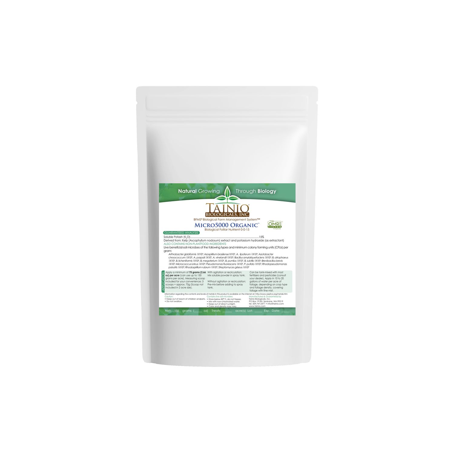 Micro5000 Organic, Size: 150 g