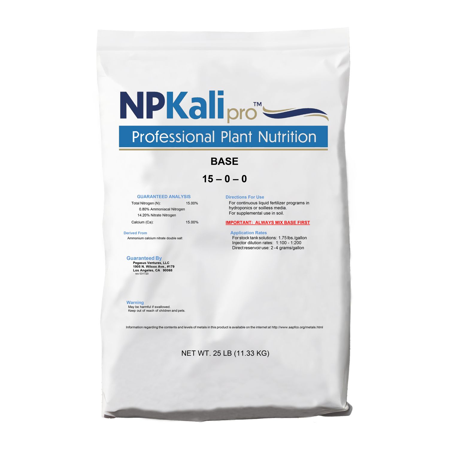 NPKali Pro Base, Size: 25 lb Bag