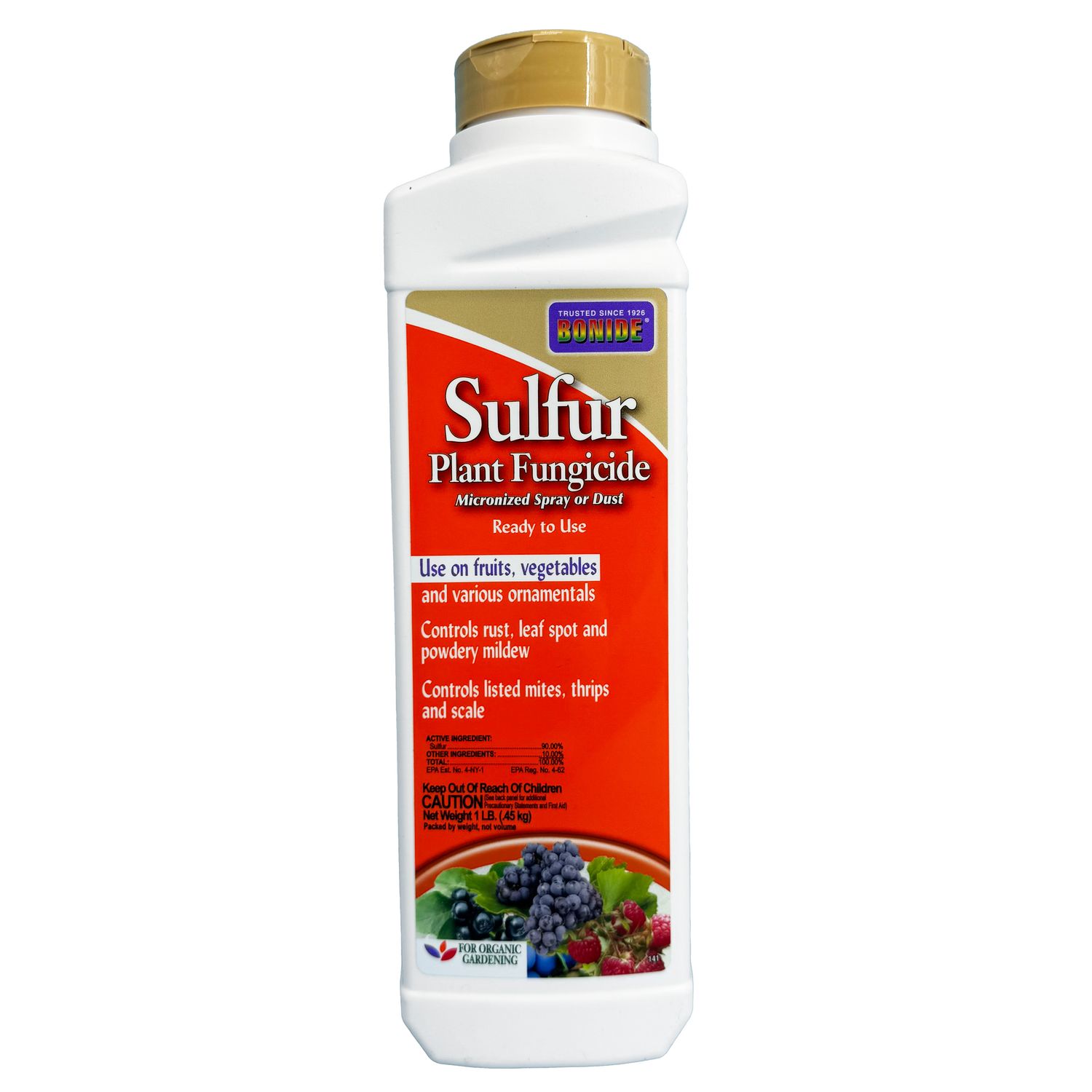 Sulfur Plant Fungicide, Size: 1 lb