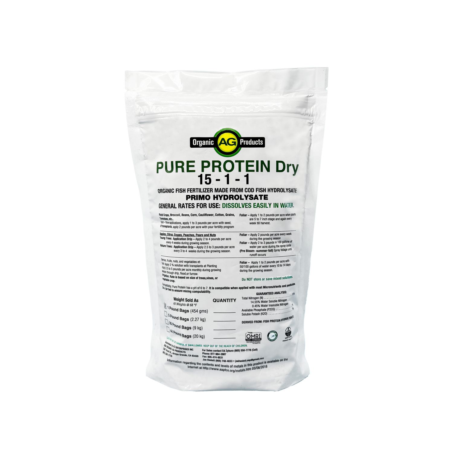 Pure Protein Dry, Size: 1 lb