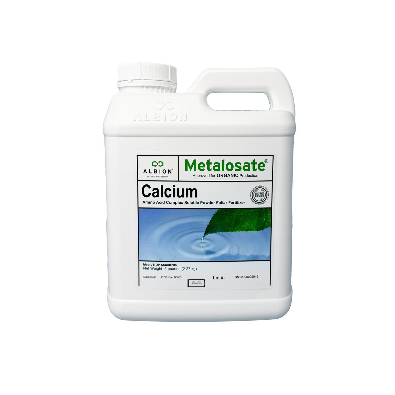 Metalosate Calcium Soluble Powder, Size: 5 lb