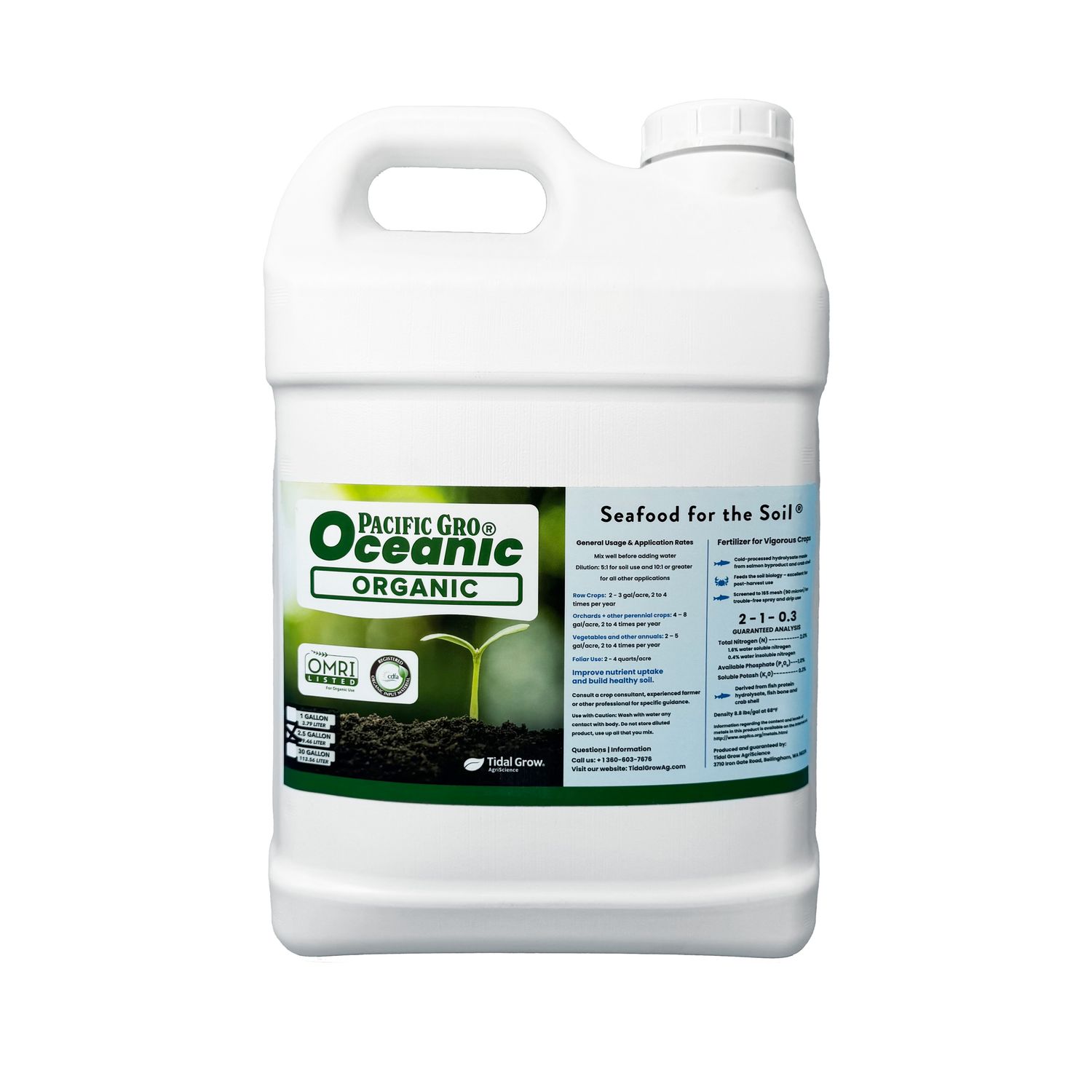 Oceanic Hydrolysate, Size: 2.5 gal