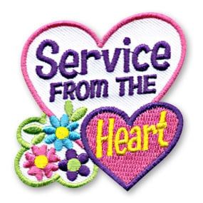 Service from the Heart Fun Patch - pink