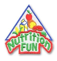 Nutrition Fun Fun Patch - blue food pyramid