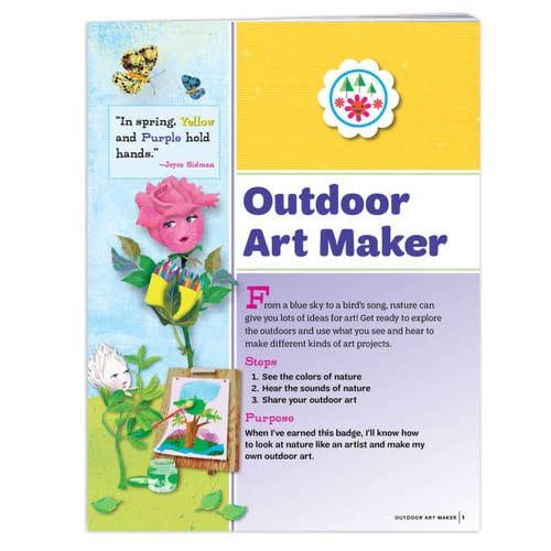 Badge Requirements - Daisy Outdoor Art Maker